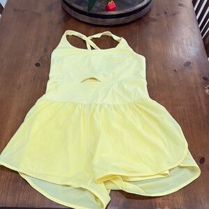 Amazon Women's Yellow Athletic Shorts